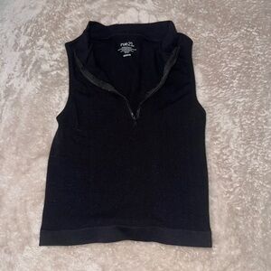 Rue21 Black Zip-Up Tank Top